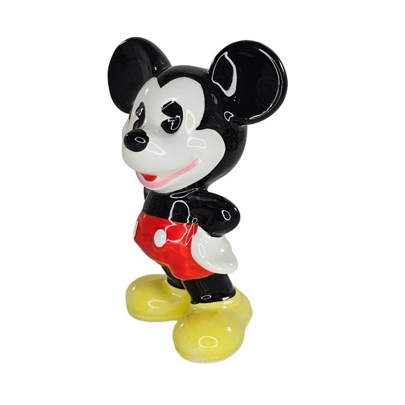 Vintage Disney Mickey Mouse Figurine Pie Eyed Japan - Picture 6 of 9